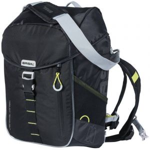 Basil Miles Nordlicht Daypack Sac à Dos Mixte, Black Lime, 17 Litre