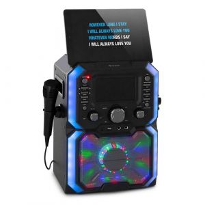 Auna Rockstar Plus Chaîne Karaoké machine à karaoké Bluetooth USB CD LED Show RCA