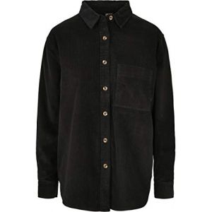 Urban classics Chemise Femme Corduroy Oversized (grandes Tailles) 3XL noir