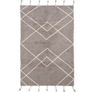 Nattiot Tapis enfants coloris assortis rectangulaire, l.100 x L.150 cm coton Lassa stone