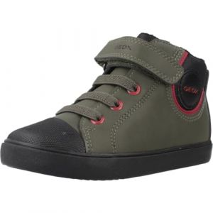 Geox B Gisli Boy Basket, Vert foncé Noir, 26 EU