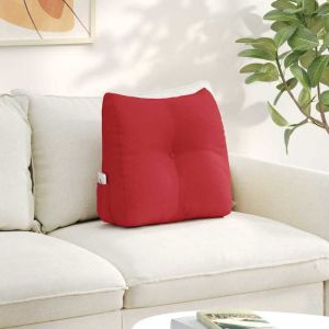 VidaXL Coussin De Dos Rouge 45 X 24 X 50 Cm Tissu