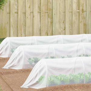 VidaXL Filet Anti-insectes Blanc 2 x 50 m HDPE