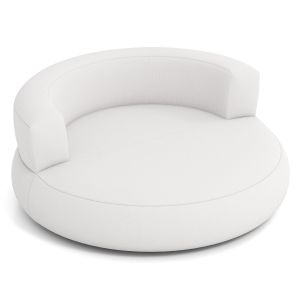 Fauteuil gonflable lounge 160 x 164 x 61 cm confort total amovible design ergonomique en polyester blanc Helloshop26 20_0017845