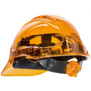 Image de Portwest Pv60skr Casque Peak View fumée fermeture à roulette ventilé gris fumée 50 %u2013 66