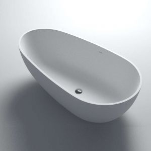 COCOON 170 - Baignoire ilot en Solid Surface 170 x 86 x 55(h) cm