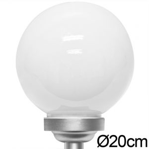Deuba Lampe LED boule solaire changement de couleur avec t&eacute;l&eacute;commande - &Oslash;20cm - 4 LED