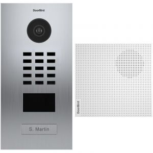 Image de Doorbird Portier vidéo IP lecteur de badge RFID + Carillon - D2101V EAU SALEE KIT 1 Inox