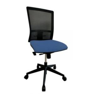 Chaise de bureau Antoine II Kube Bleu Roulettes pour sol dur