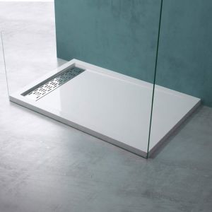 Receveur de douche rectangulaire Xetro04 80 x 120 cm - Très plat et stable - Sol de douche