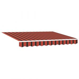 VidaXL Tissu de remplacement de store pour cadre de 2,5x2 m à rayures multicolores