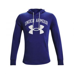 Under Armour Sweat à capuche UA Rival Terry Big Logo pour homme Blue - Taille LG