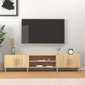 VidaXL Meubles TV ch&ecirc;ne sonoma 180x31,5x40 cm bois d'ing&eacute;nierie