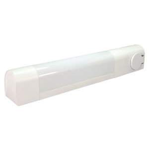 Tibelec Belna, applique blanche pour tube S19 13,5W - L.437 x H.70MM