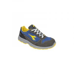 Image de Diadora Chaussures de travail basses femme RUN II S3 SRC ESD Gris / Bleu Roi 36