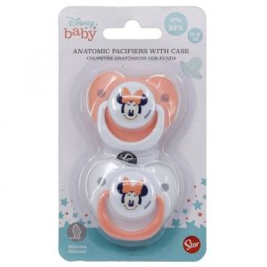 Stor Lot de 2 sucettes anatomique Minnie Disney