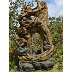 Ubbink Fontaine de jardin Kalloni vieux troncs d'arbre avec éclairage LED