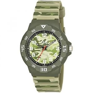 Montre - Q&q - V02a-011vy - Silicone - &Eacute;tanch&eacute;it&eacute; 10 Bars - Analogique - Camouflage