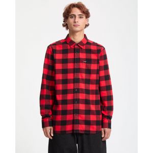 Volcom Chemise Caden Plaid - Lifeguard Red - Taille L