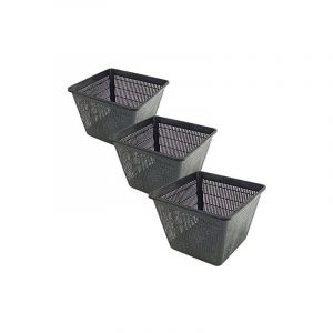 Oase Carré Paniers bassin jardin Plantation plantes - Lot de 3 Small 19x19x9cm