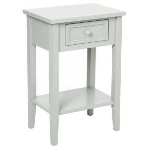 Image de Atmosphera Table de chevet taupe Charme 1 tiroir