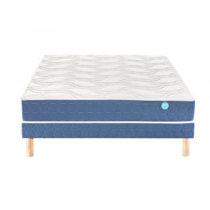 Image de Merinos Ensemble Matelas STORY 520 Ressorts Confort Ferme 160x190 avec 2 sommiers