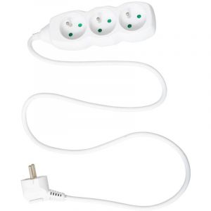 Image de Smart System - Multiprise 3 Prises "Smart" 1M Blanc