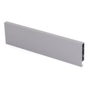 Emuca Façade pour tiroir intérieur Vantage longueur 1100mm hauteur 92mm gris métallisé - 4190425