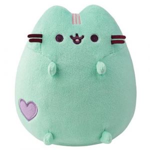 Peluche Mascotte 18cm avec C&oelig;ur Brod&eacute; Ultra Douce Pusheen Vert Menthe