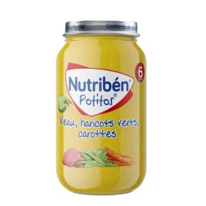 Nutribén Potitos Veau, Haricots verts, Carottes 235g