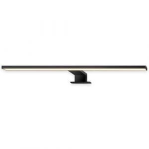 BRILONER - Lampe miroir salle de bain LED montage 2 en 1, IP44 protection contre les projections d’eau, lumière blanche chaude, applique miroir salle de bain, miroir lampe, 50 x 10,5 x 4 cm, noir