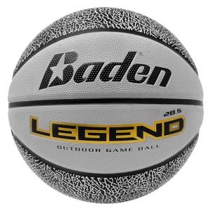 Baden Legend Basket-Ball Jeunes et Adultes, Gris/Noir, 6