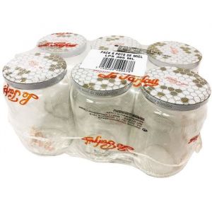 Le Parfait Lot de 6 Pots &agrave; miel - 385 ml