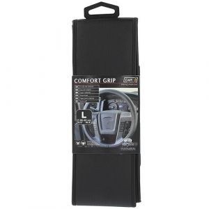 Couvre volant micro perfore comfort grip L 39 40 cm noir