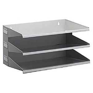 Durable 335910 Support de Tri (Avec 3 Étagères), pour Table ou Mur, Gris