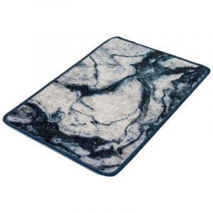 Tapis de salle de bain noir et blanc