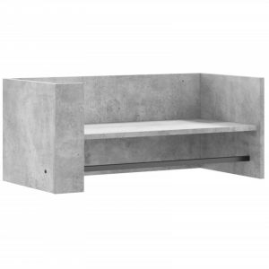 VidaXL Étagère murale gris béton 70,5x35x30,5 cm bois d'ingénierie, étagère murale cube, organisateur cube, étagère flottante, rangement cube