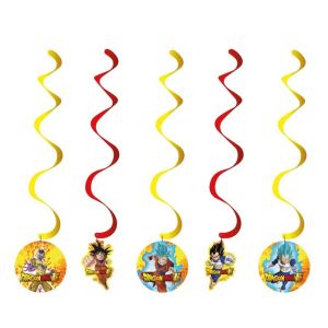 Ruedelafete Set de 5 Suspensions swirls 60cm Dragon Ball &reg;