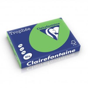 Clairefontaine 1885C - Ramette de 500 feuilles de papier Trophée vert menthe, A3, 80 g/m²