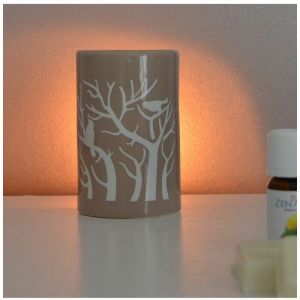 AC-D&eacute;co Br&ucirc;le parfum Treebee en c&eacute;ramique grise