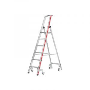 Escabeau roulant de 10 marches - Hauteur de travail maximale de 4.30m - 8026/10-4P
