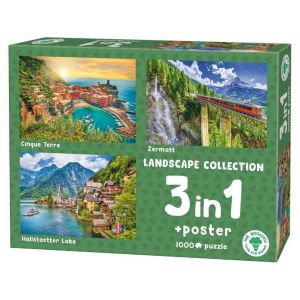 Puzzles 3 x 1000 pièces : Paysages