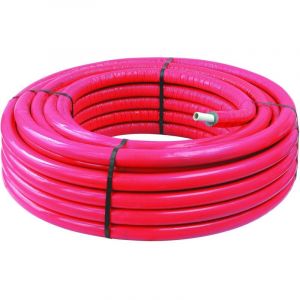 SOMATHERM FOR YOU - Couronne de 50m de Tube Multicouche Isol&eacute; &Oslash;16 - R&eacute;seaux d'Eau Potable et Chauffage - T.min 5&deg;C/T.max 95&deg;C - Pression Max 10 Bar - Rouge