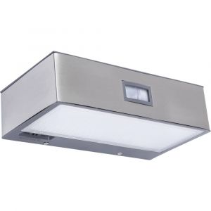 Image de Lutec Applique murale BRICK LED Acier inoxydable, 1 lumière - Moderne - Extérieur - Wandleuchte