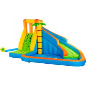 Home Deluxe - Parc aquatique gonflable avec toboggan vivi - 400 x 300 cm