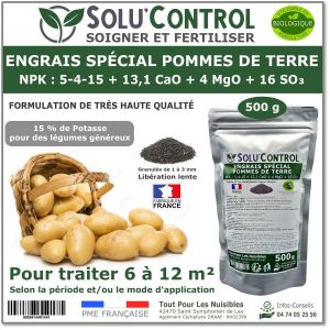 Tout Pour Les Nuisibles - 500 g d'Engrais Sp&eacute;cial Pommes de terre et l&eacute;gumes racines 5-4-1