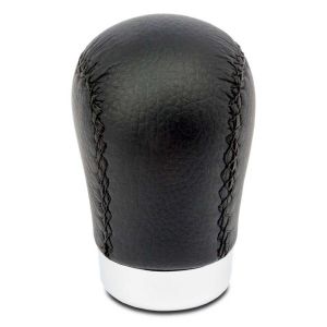 POMMEAU CUIR NOIR (AVEC BAGUE DE MARCHE AR) z