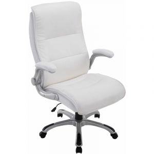 CLP Fauteuil de bureau BIG Villach Similicuir blanc