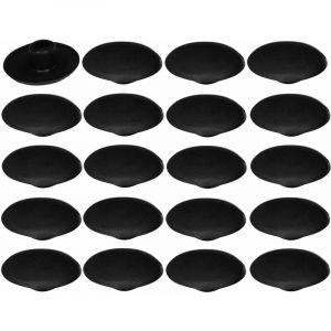 Image de Cyclingcolors 20x Cache vis en plastique 4 x 2,7 x 11,8mm Confirmat Meuble Capuchon Bouchon Trou Protection Universel, noir