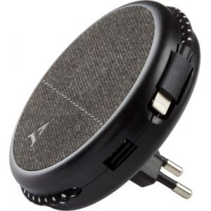 Adeqwat Chargeur secteur Magnétique noir-cable lightning intégré